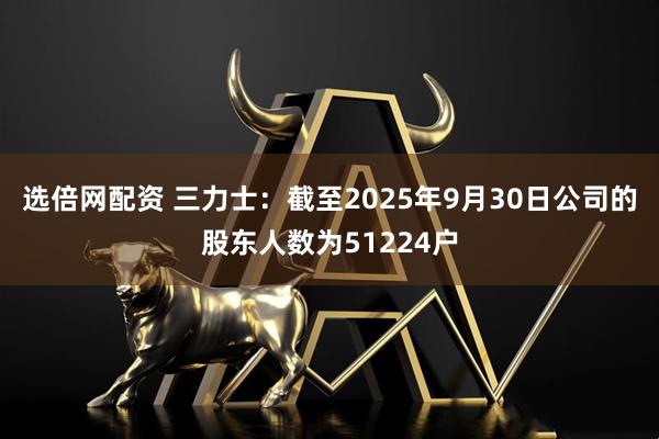 选倍网配资 三力士：截至2025年9月30日公司的股东人数为51224户